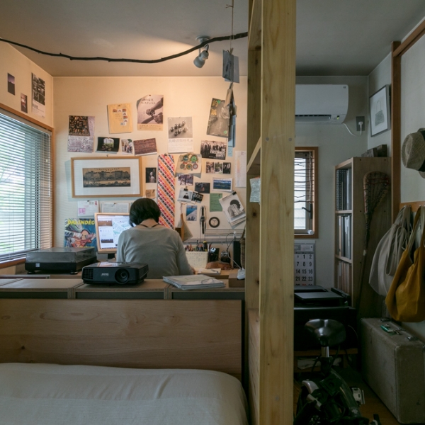 ２人の住まいと編集室と設計室（自邸）